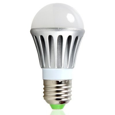 晶映照明LED節(jié)能燈220V護(hù)眼 3W 超亮貼片球泡燈 銀色螺旋口E27 加厚壓鑄鋁殼體散熱器臺(tái)燈光源B033暖白光:亞馬遜:家居裝修